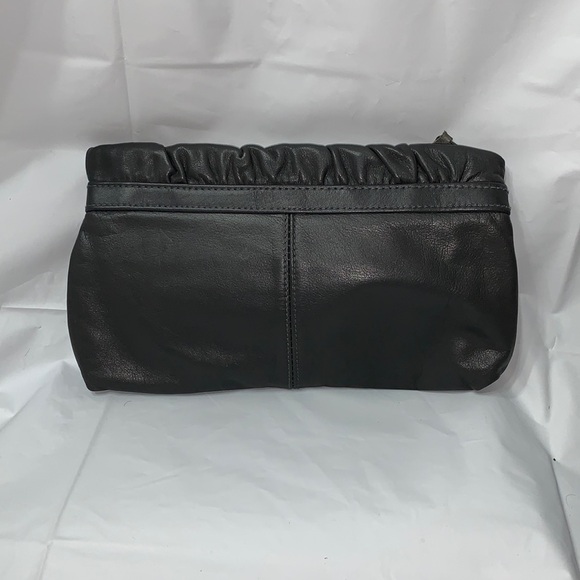 ANTONIA Gray Genuine leather Clutch - Picture 2 of 5